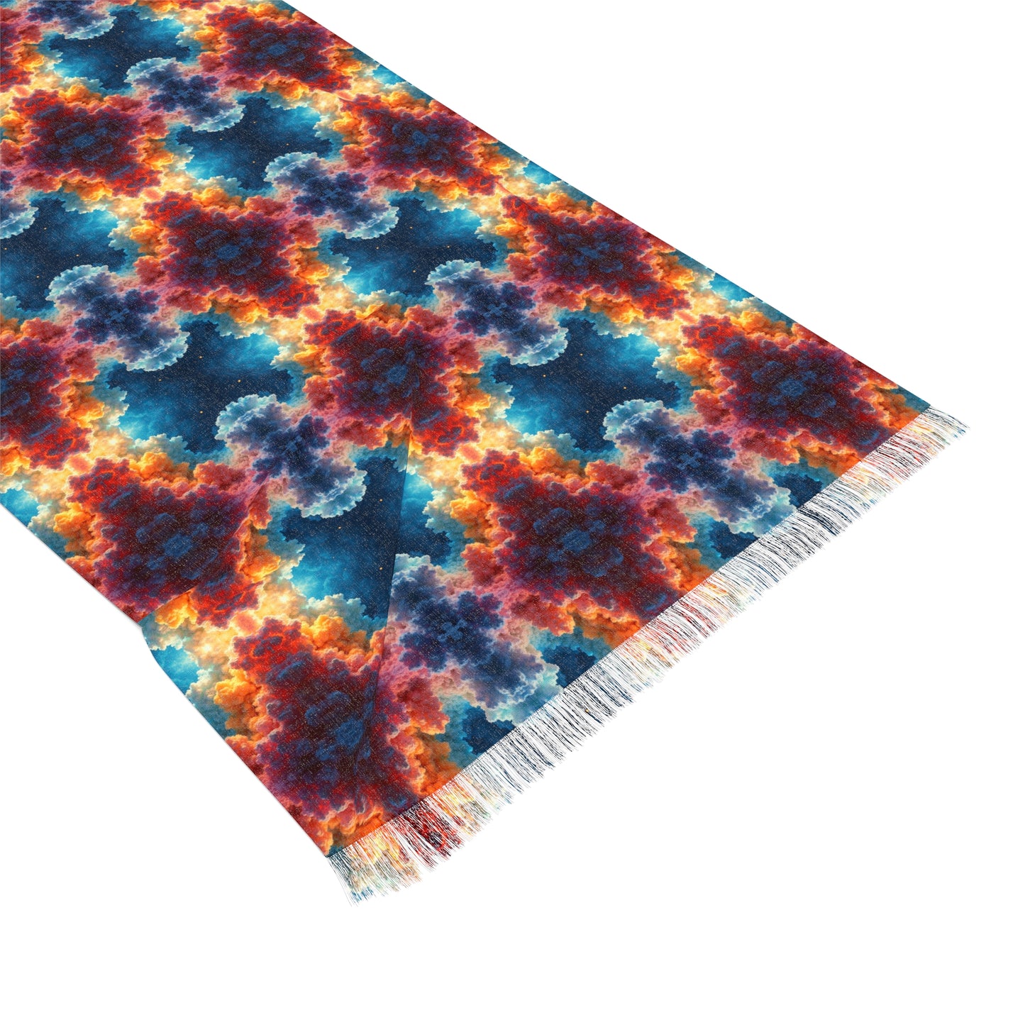 Cosmic 01 Pashmina – Psychedelic Nebula-Inspired Cloud Print Festival Scarf/Shawl  Description: