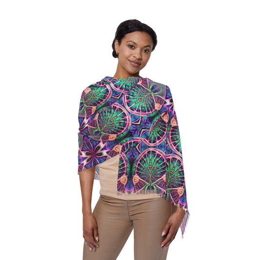 PSYCH 01 Pashmina – Intricate Psychedelic Festival Shawl/Scarf