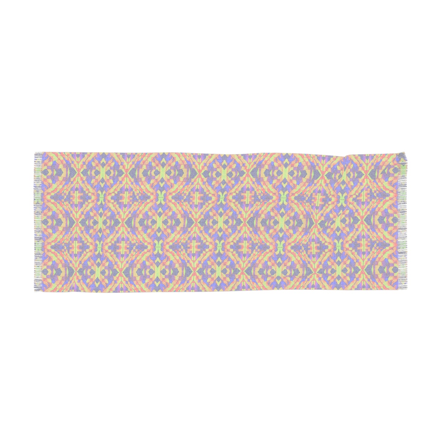 NuPlaid 01 Pashmina/Shawl/Scarf – Vibrant Psychedelic Geometric Rave EDM Festival Style