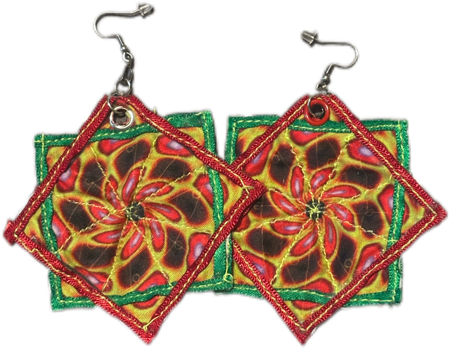 3” Flowstar earrings (pair)