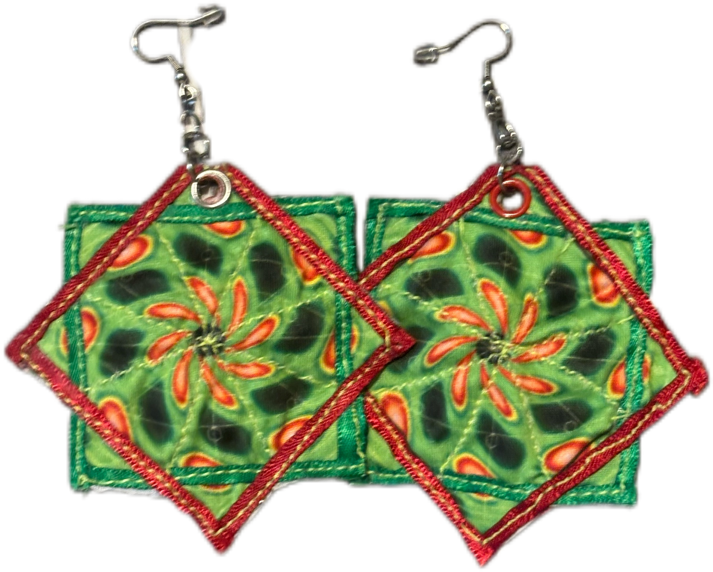 3” Flowstar earrings (pair)