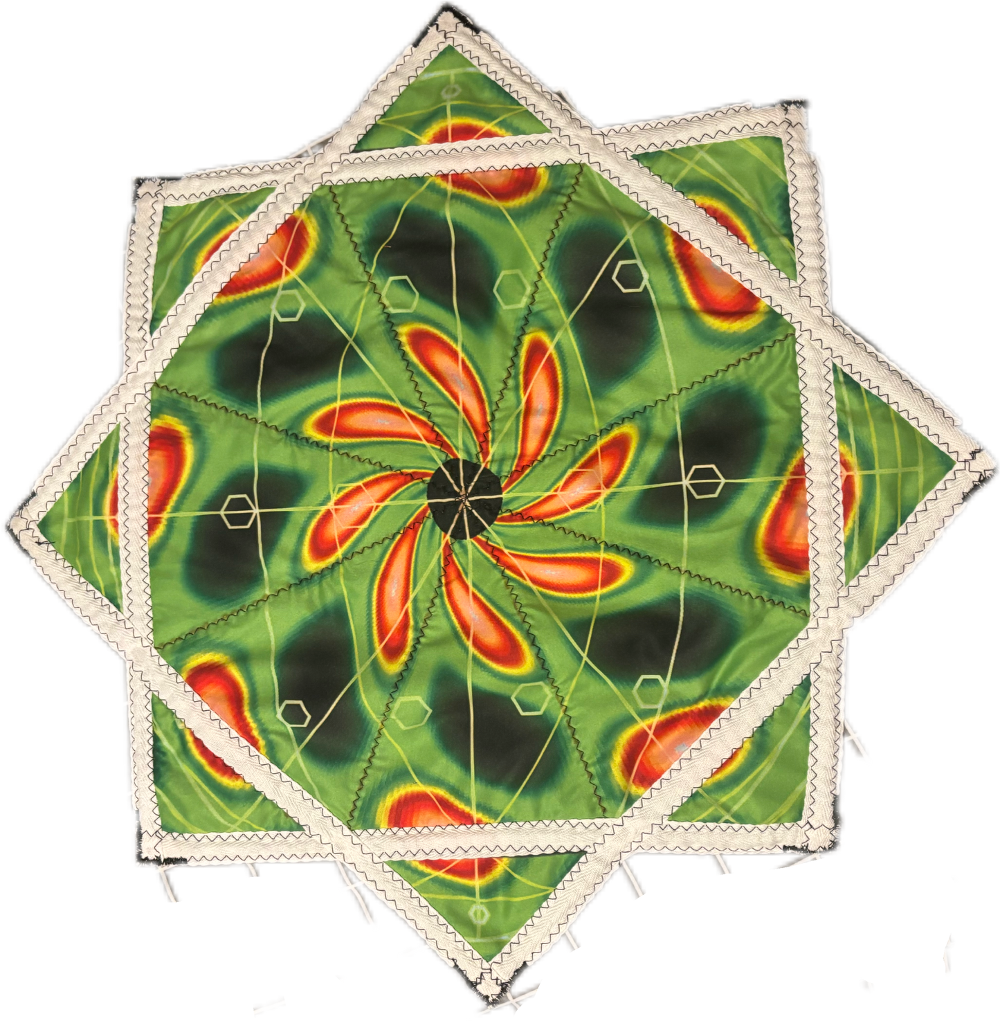 24” SoftStretch Flowstar BPD prints, Cotton trim